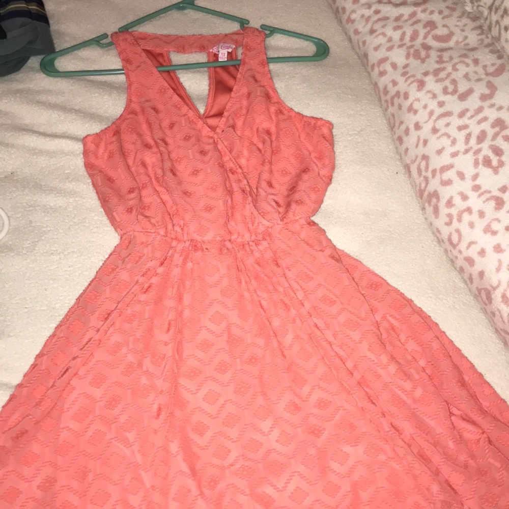 Pink chiffon sundress